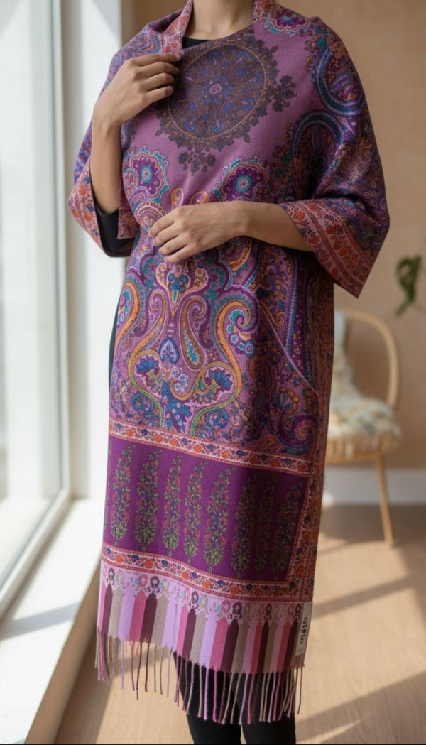 Purple Winter Stole PN5149