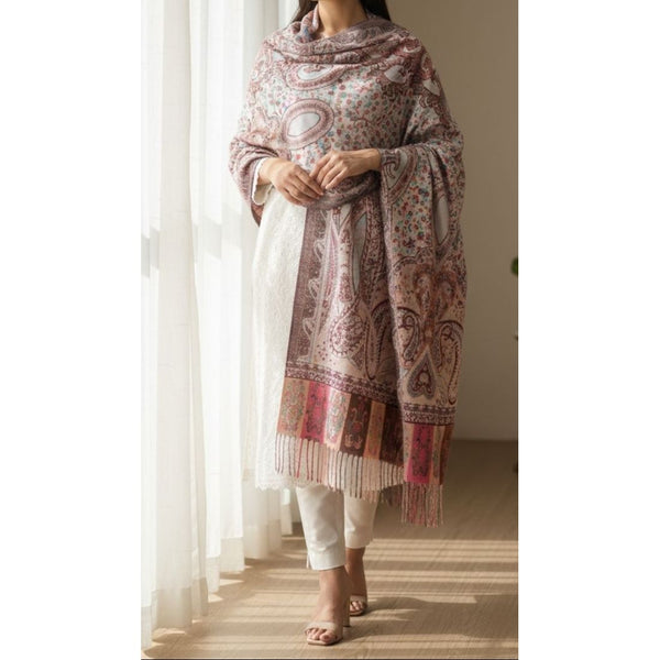 Beige Winter Stole PN5158