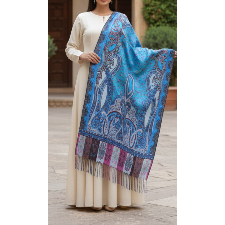 Blue Winter Stole PN5165