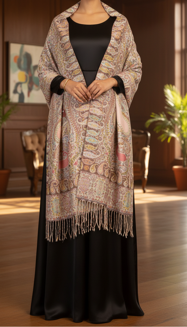 Peach Winter Stole PN5172