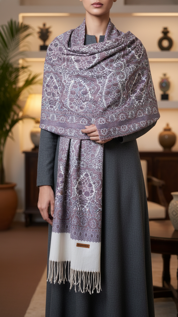 Cream Winter Stole PN5191