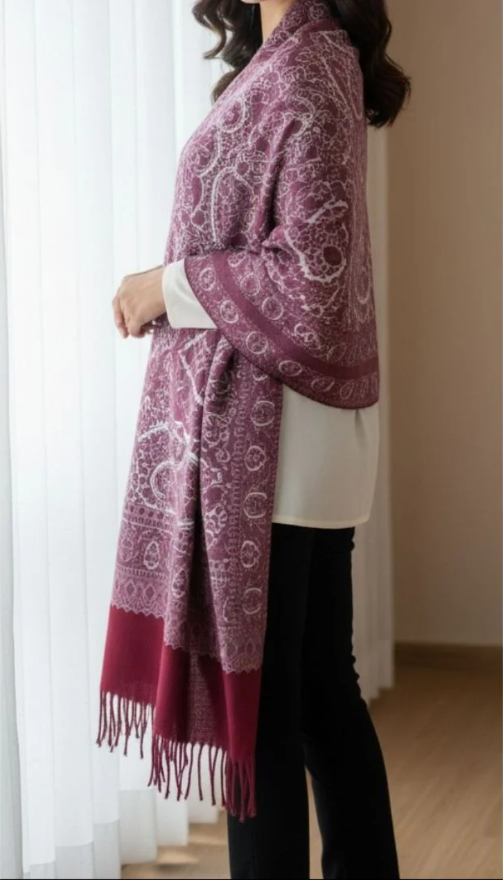 Maroon Winter Stole PN5194