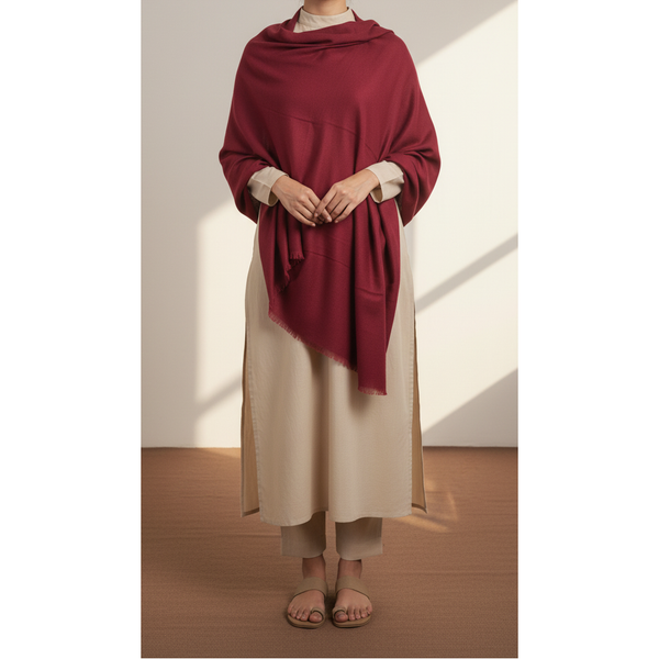 Maroon Winter Stole PN5207