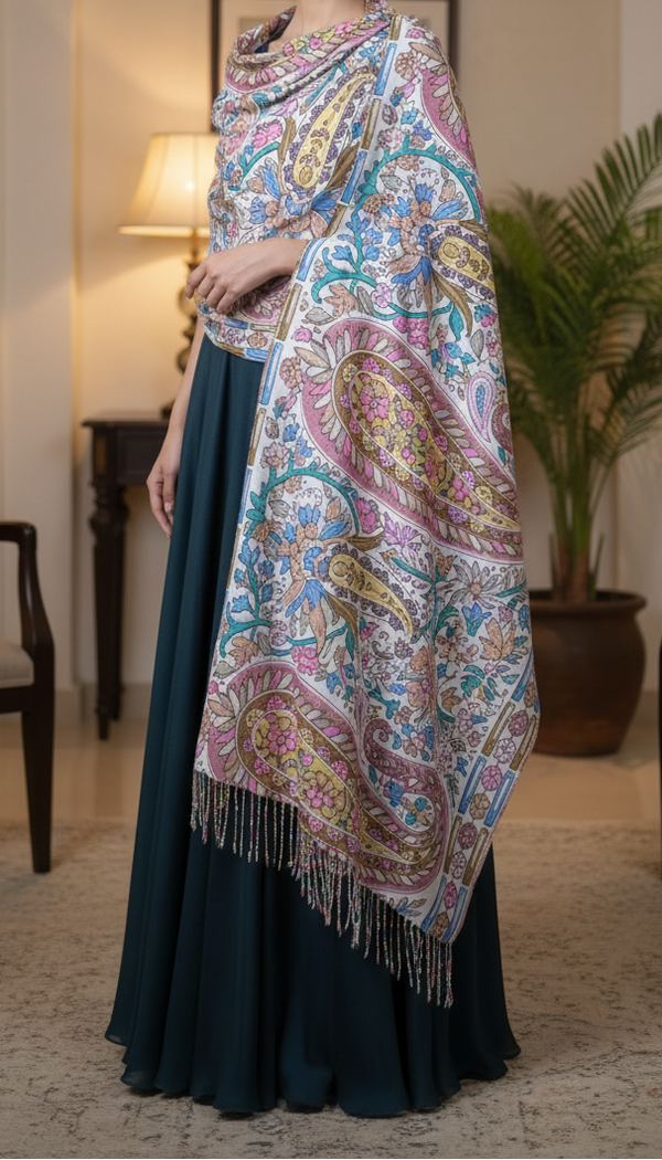 Beige Winter Stole PN5218