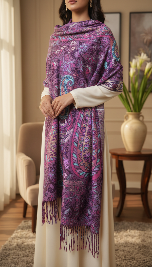 Blue Winter Stole PN5219