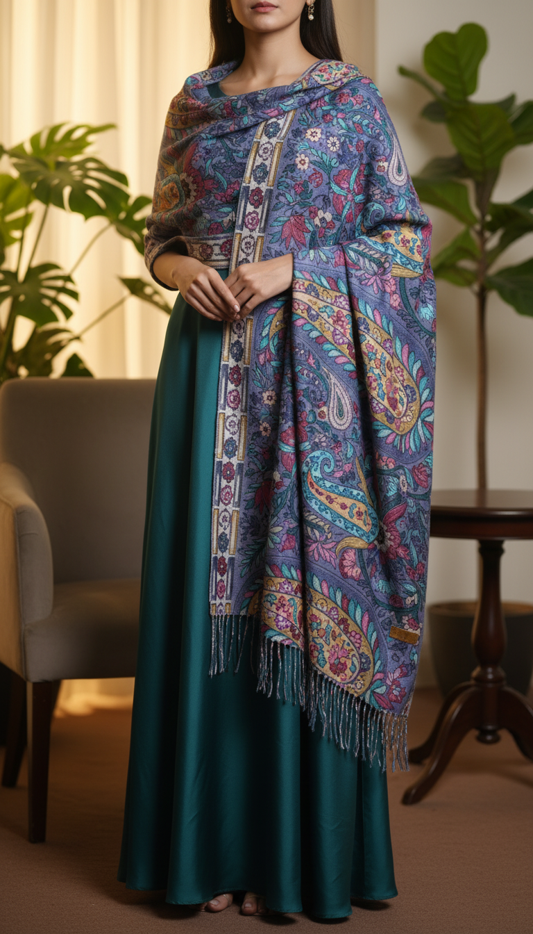 Grey Winter Stole PN5222