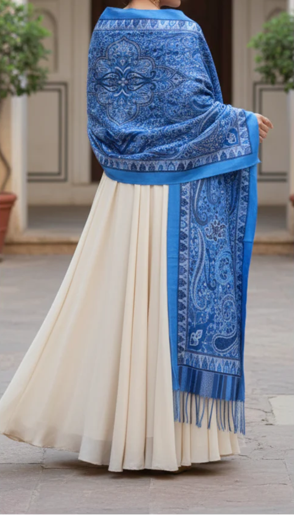 Blue Winter Stole PN5230