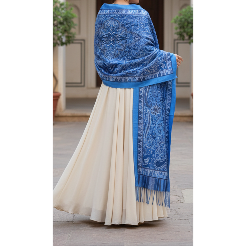 Blue Winter Stole PN5230