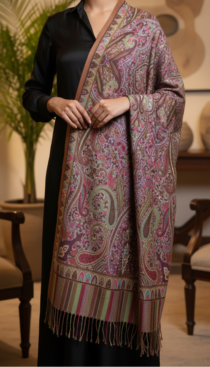 Olive Winter Stole PN5231