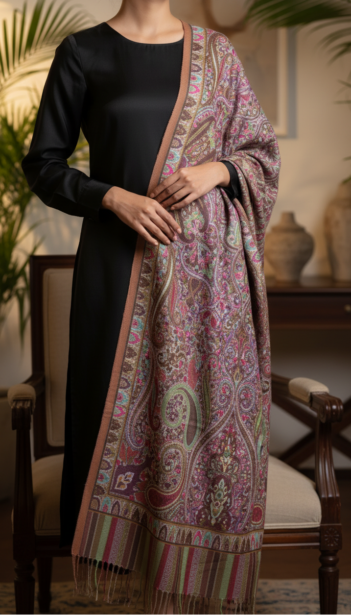 Olive Winter Stole PN5231