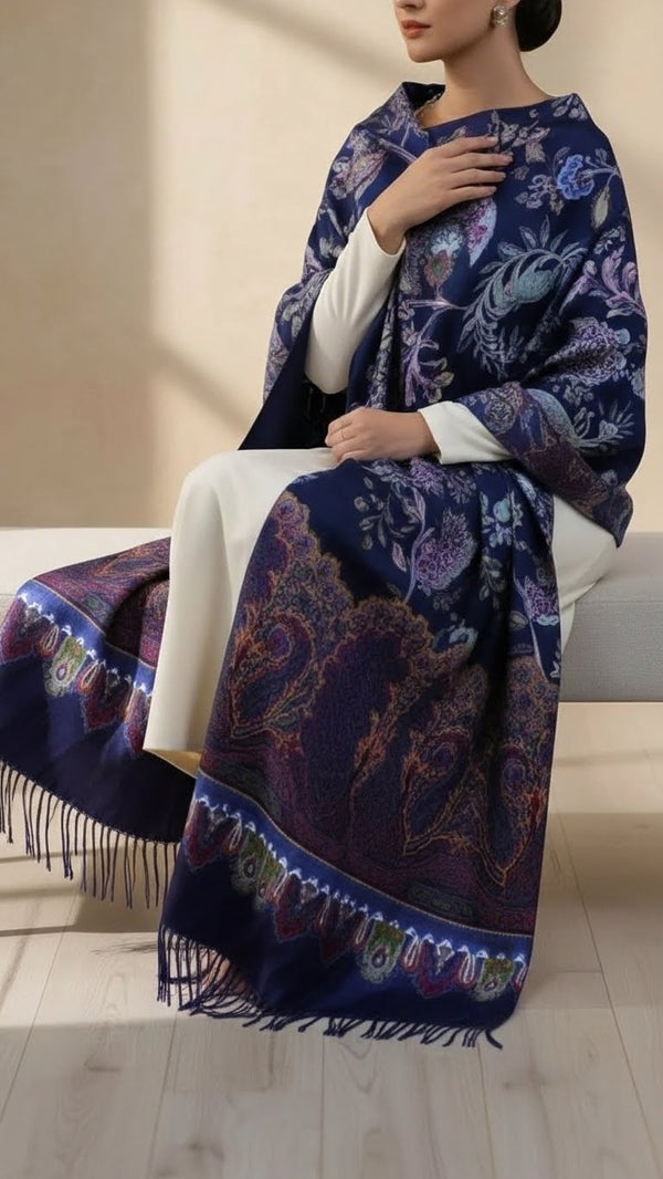 Navy Winter Stole PN5236
