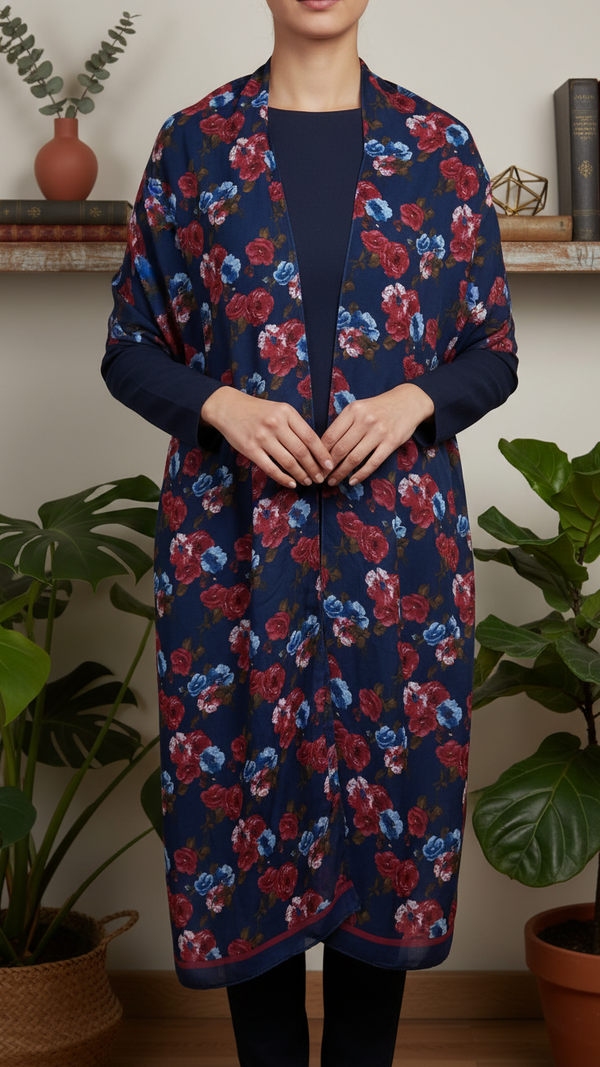 Navy Winter Stole PN5246