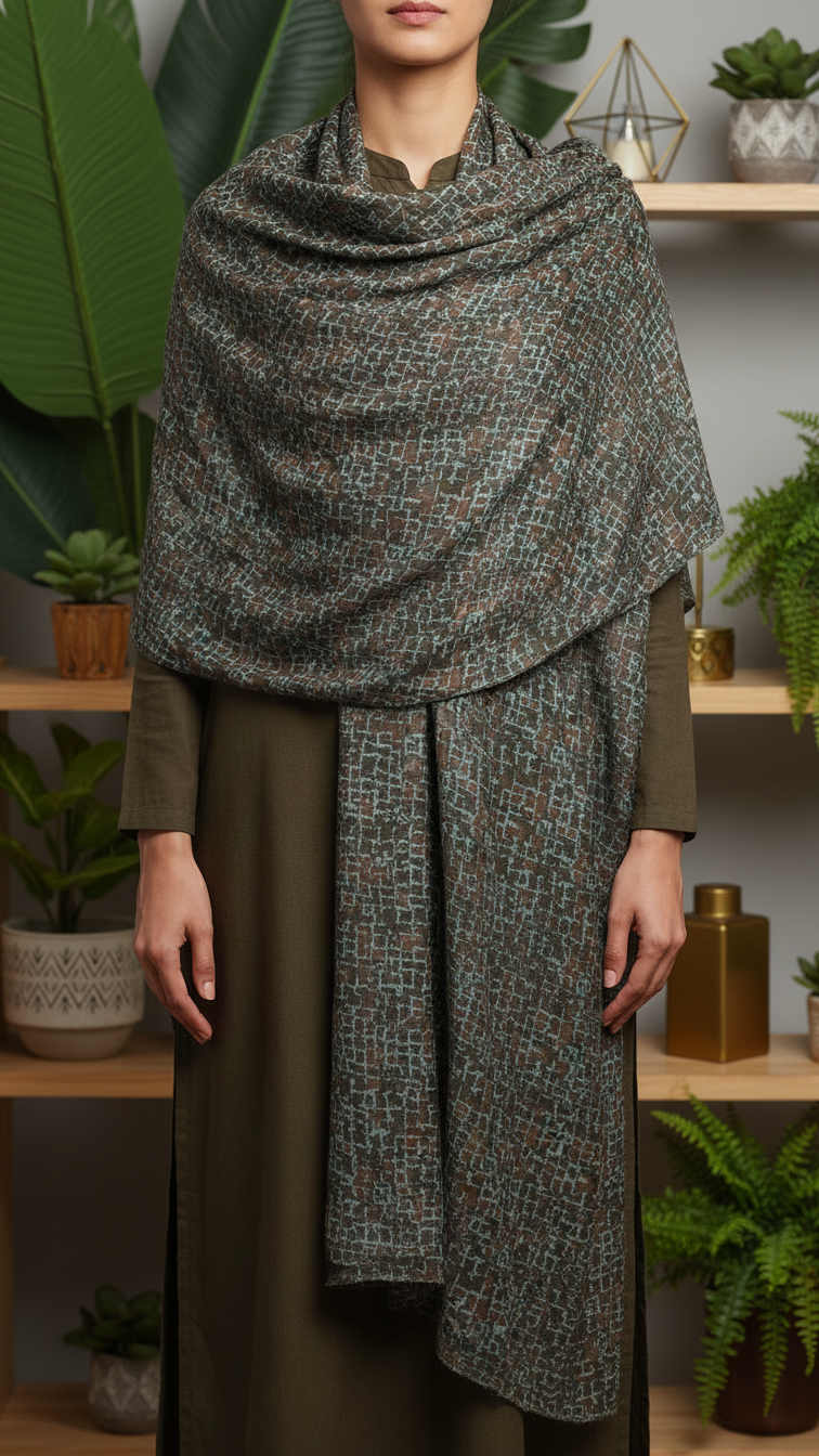 Green Winter Stole PN5247