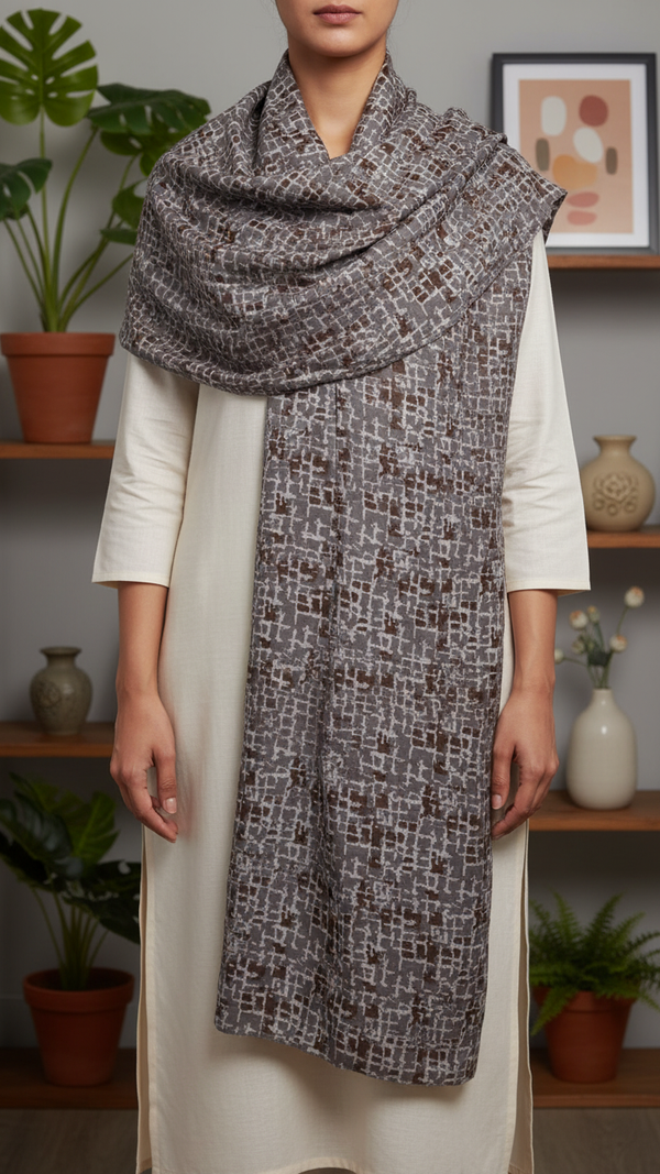 Khaki Winter Stole PN5249