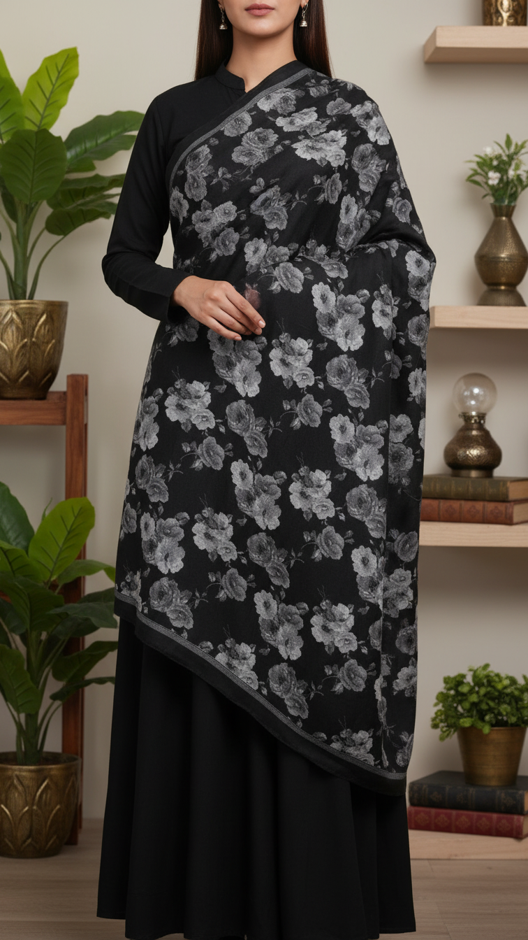 Black Winter Stole PN5254