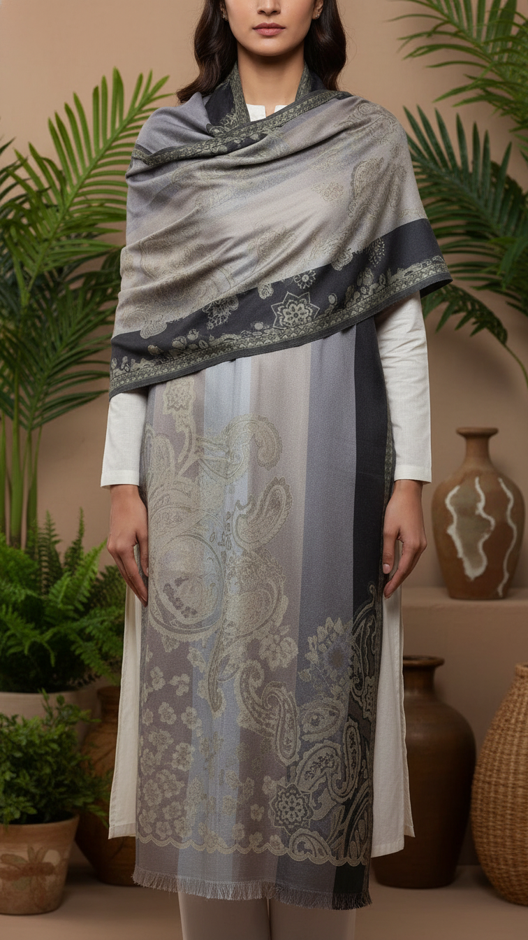 Olive Winter Stole PN5269