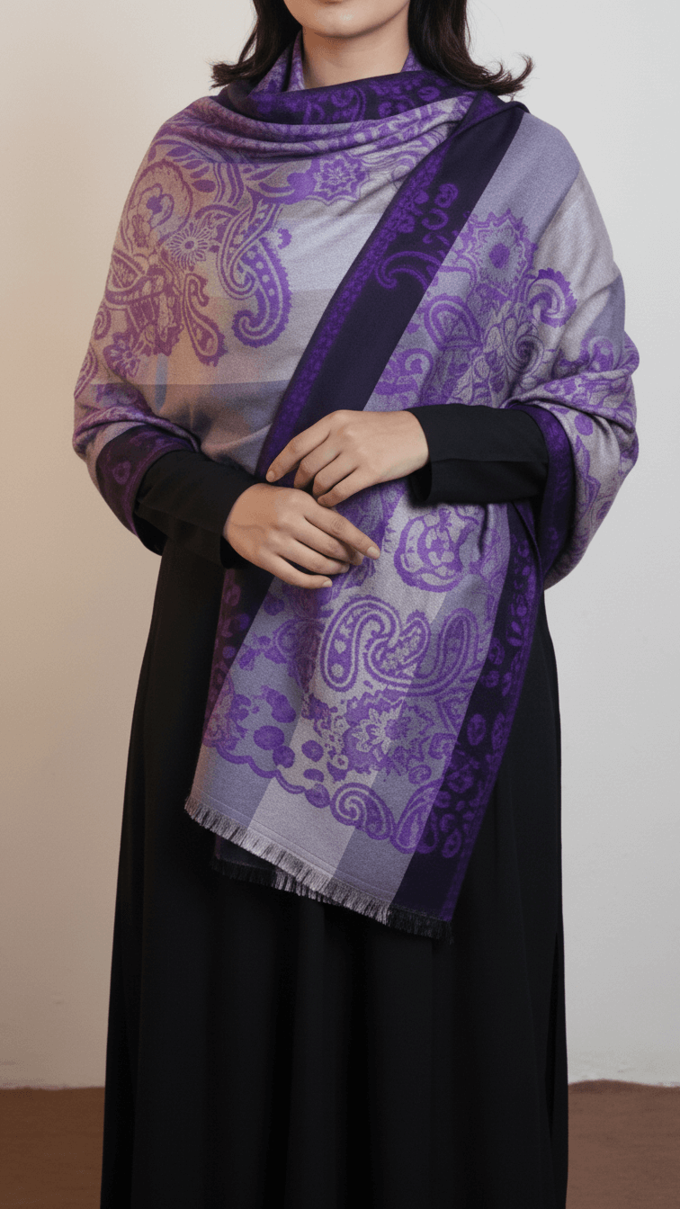 Purple Winter Stole PN5270