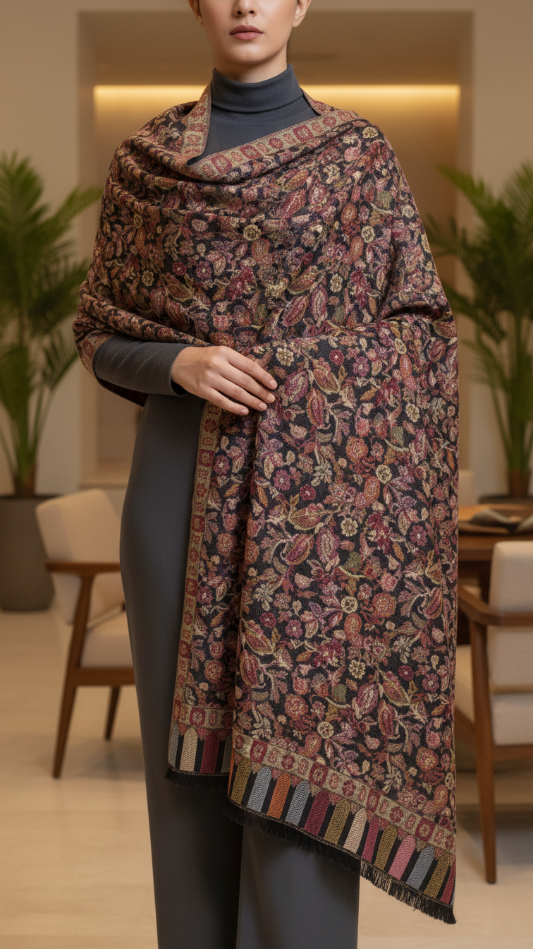 Black Winter Stole PN5291