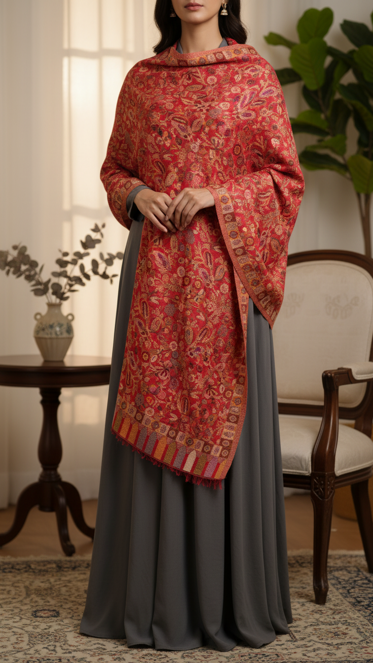 Red Winter Stole PN5292