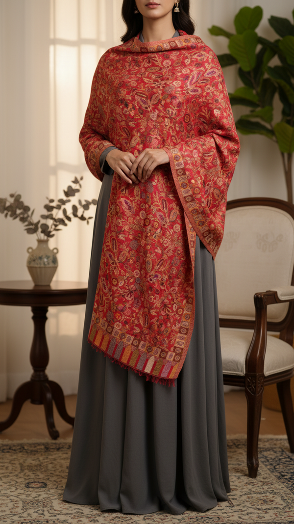 Red Winter Stole PN5292