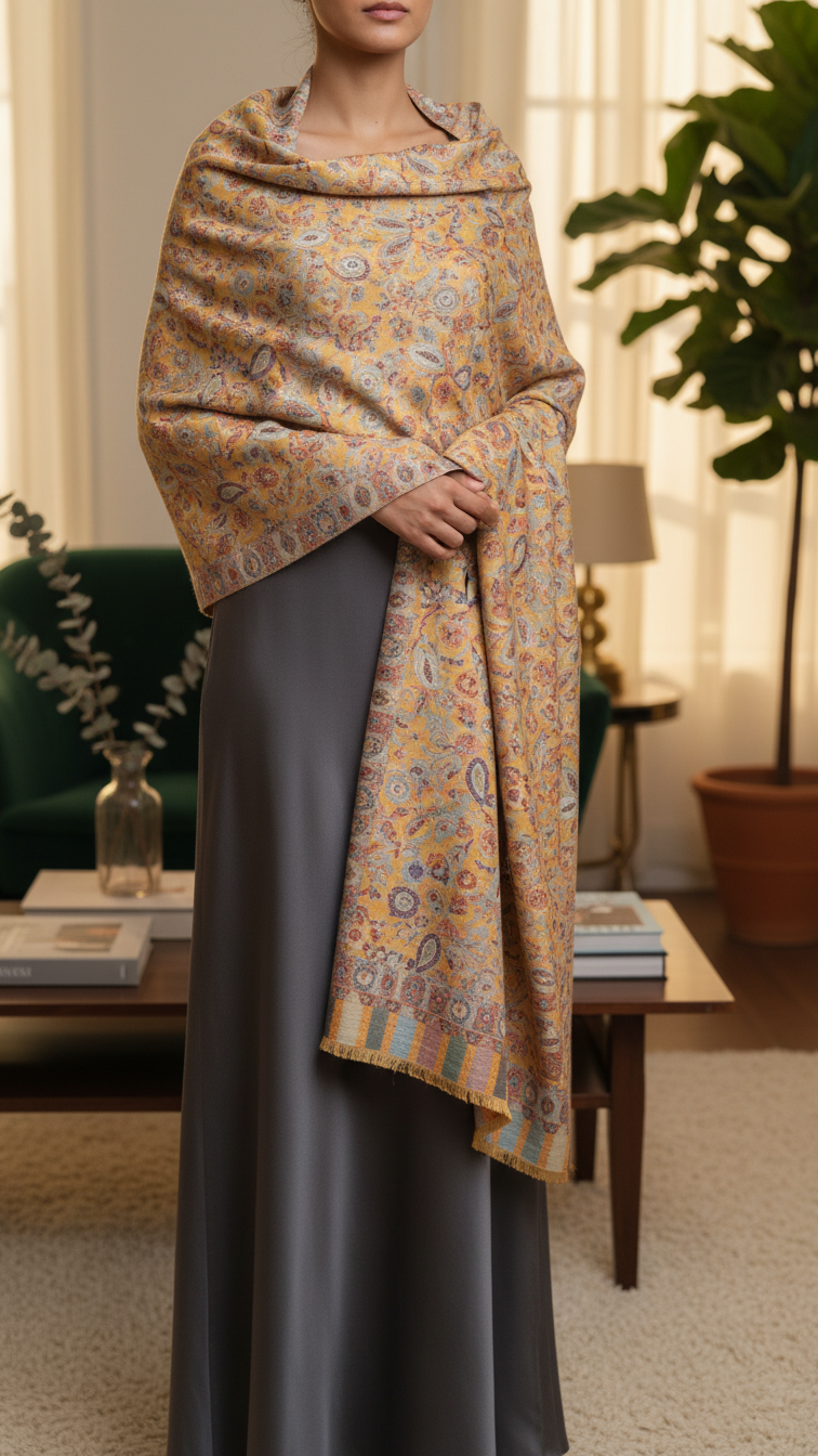 Mustard Winter Stole PN5293