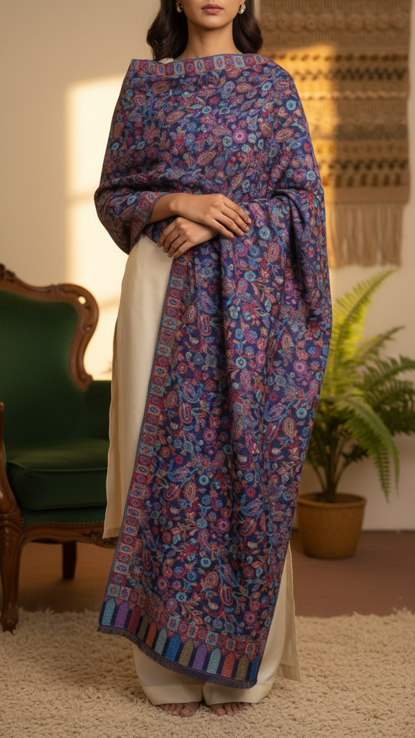 Navy Winter Stole PN5298