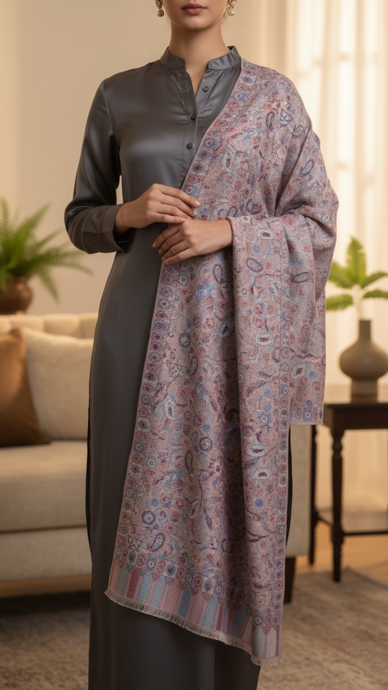 Beige Winter Stole PN5302