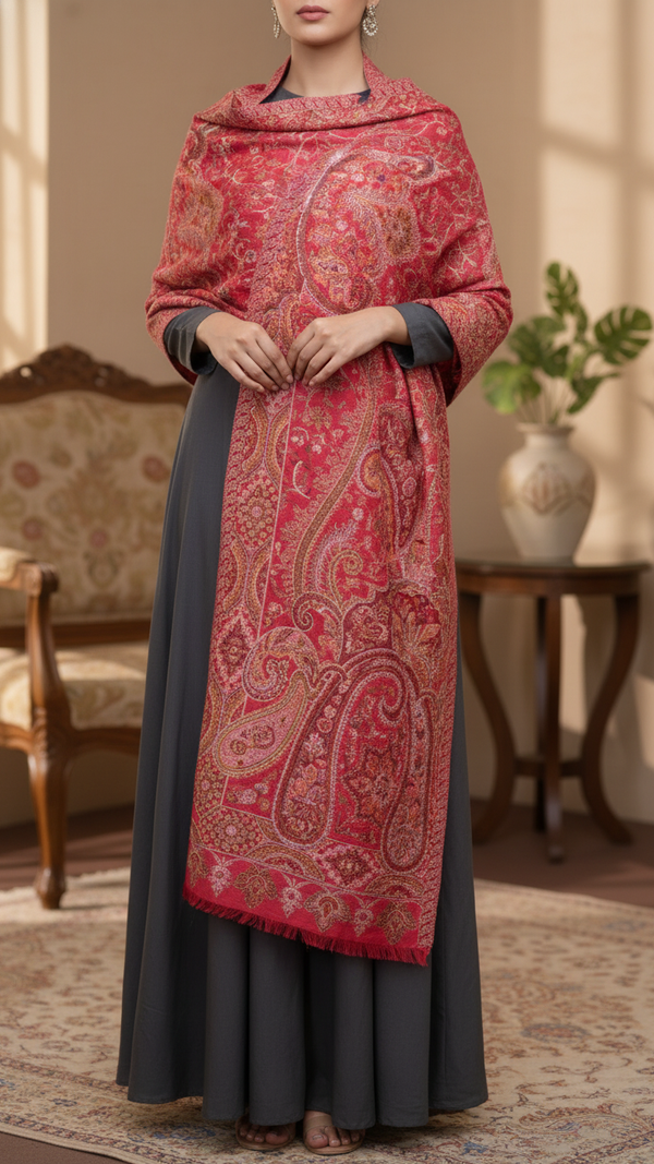 Red Winter Stole PN5304