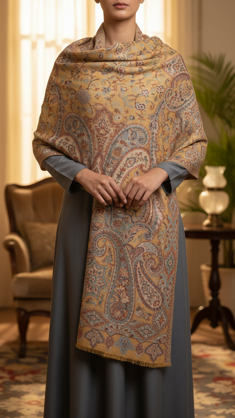 Mustard Winter Stole PN5305