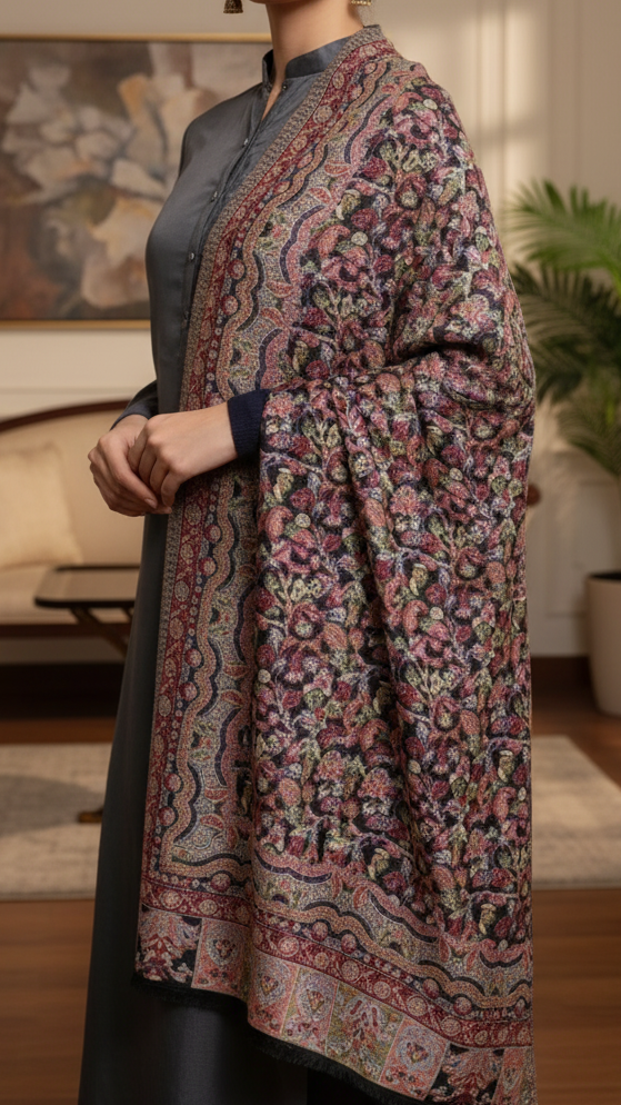 Black Winter Stole PN5315