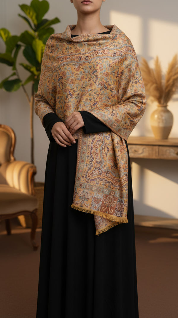 Mustard Winter Stole PN5317