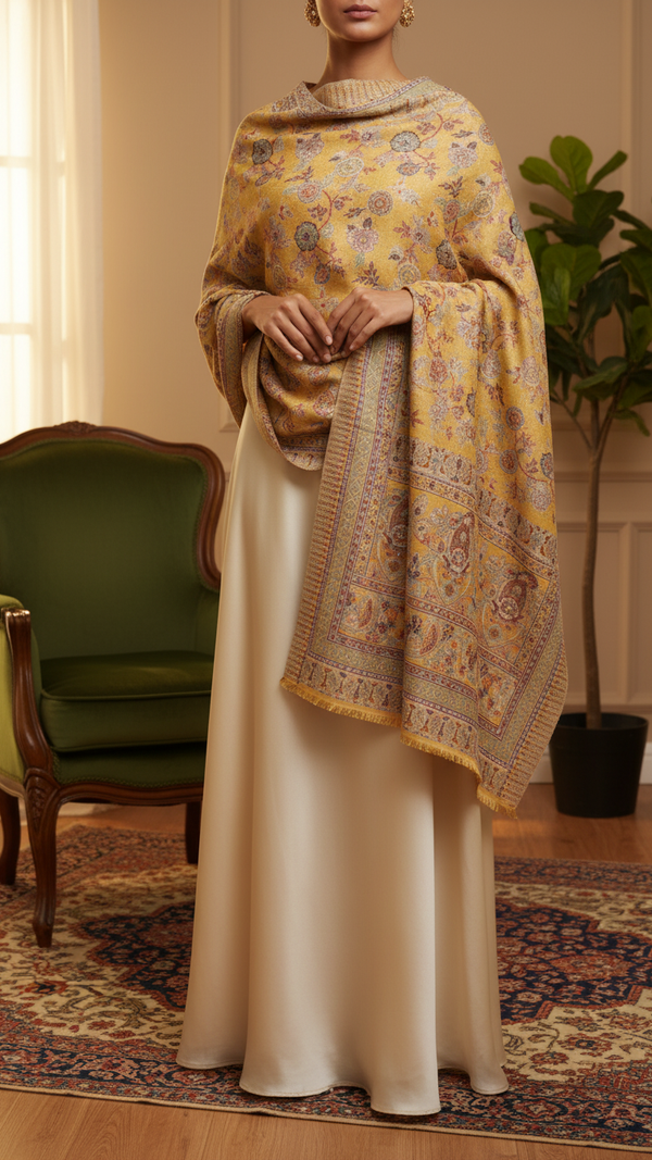 Mustard Winter Stole PN5329