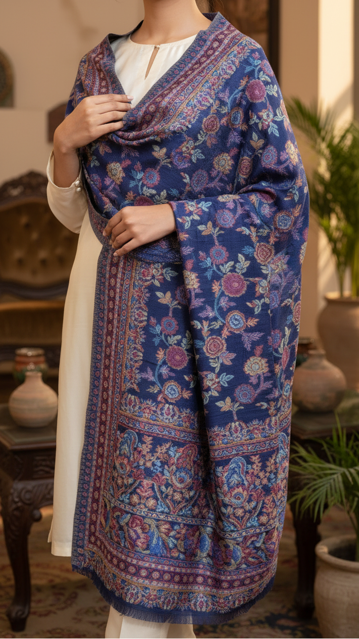 Navy Winter Stole PN5334