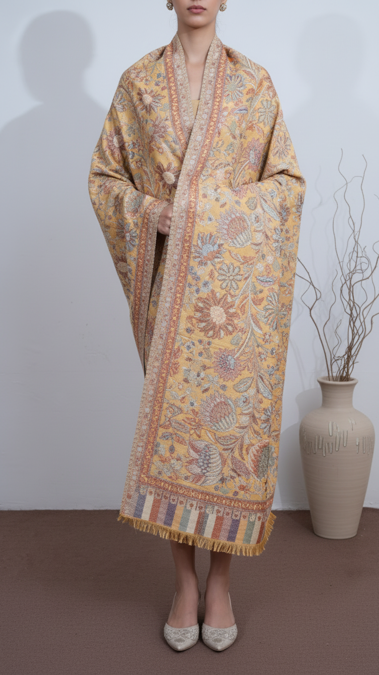 Mustard Winter Stole PN5341