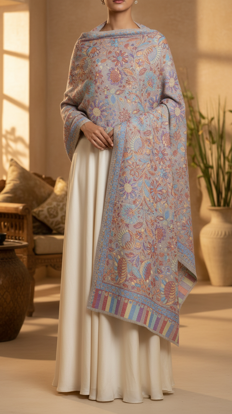 Beige Winter Stole PN5350