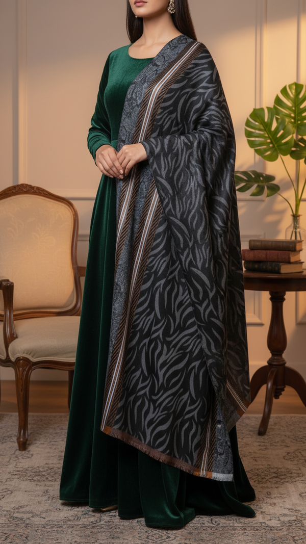 Black Winter Stole PN5351