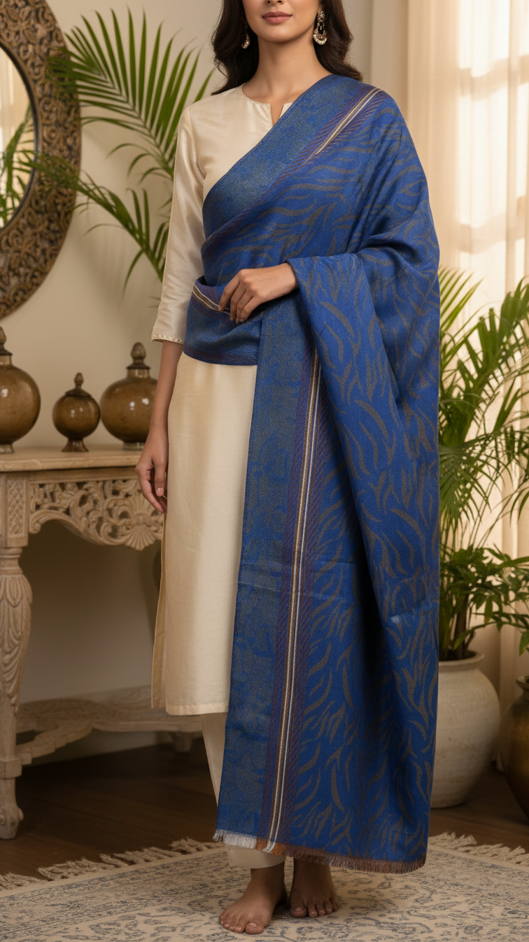 Blue Winter Stole PN5354