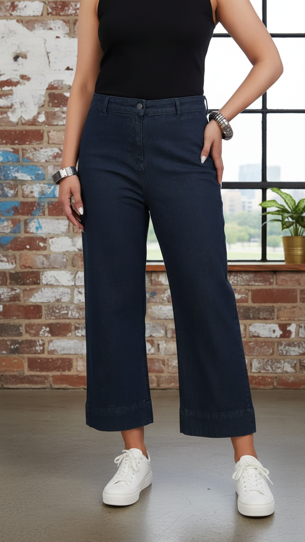 Green Relax Fit Denim Pant PP5045