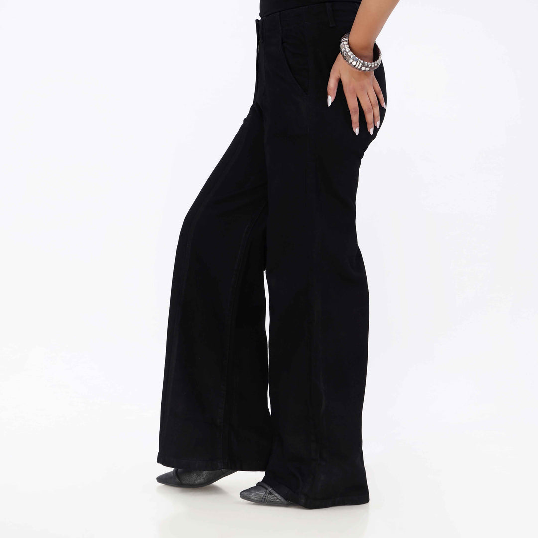 Black Relax Fit Denim Pant PP5047