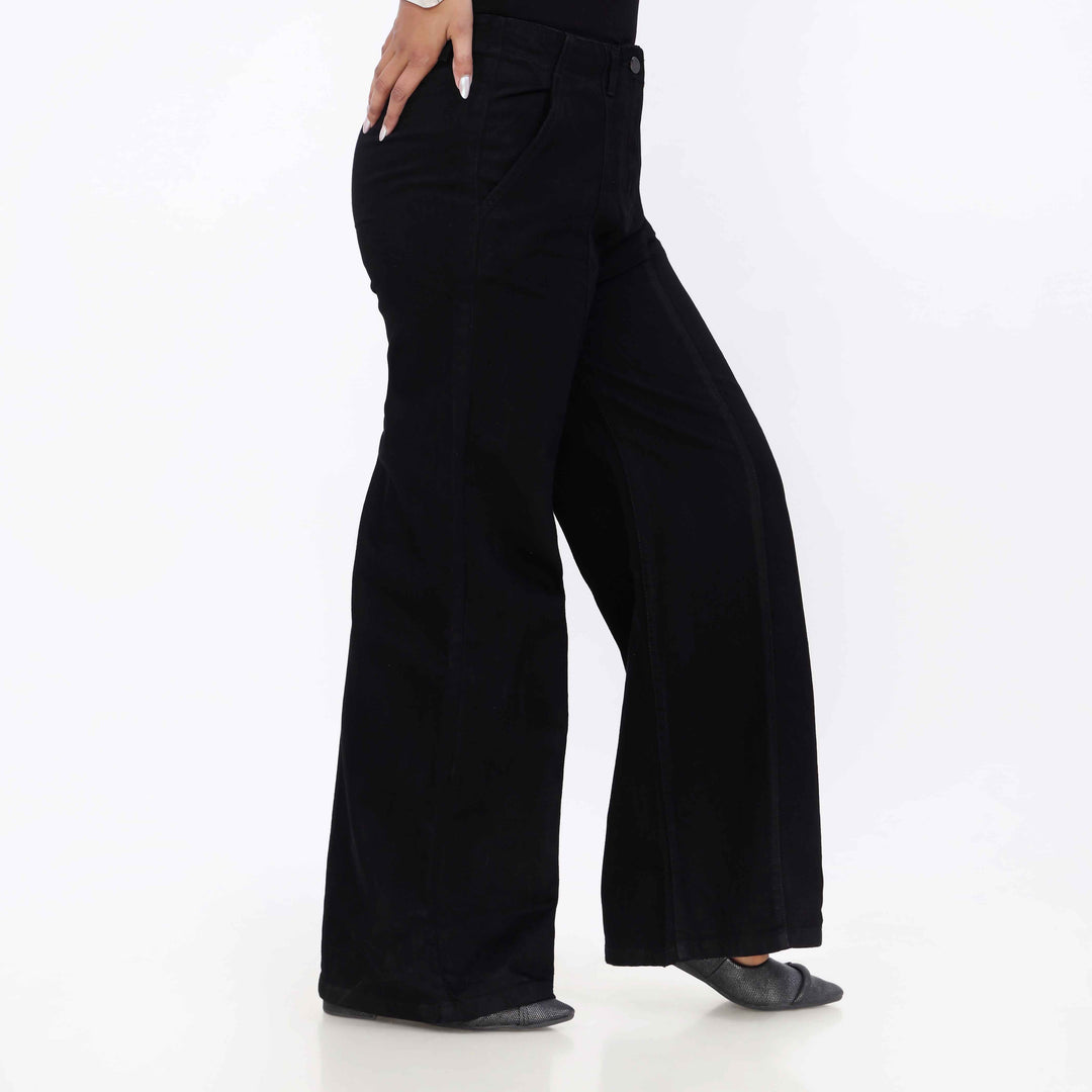 Black Relax Fit Denim Pant PP5047
