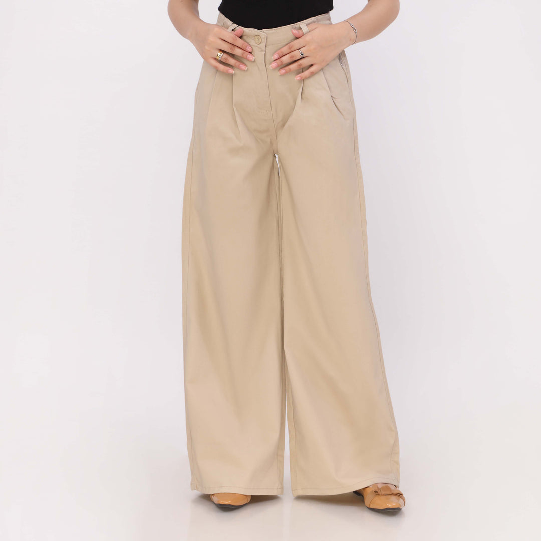 Off/White Relax Fit Twill Pant