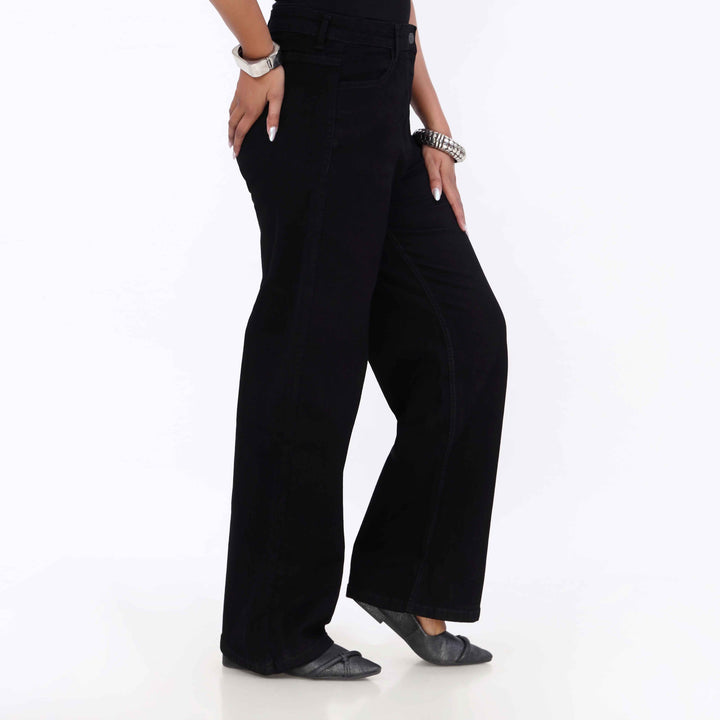Black Relax Fit Twill Pant PP5052