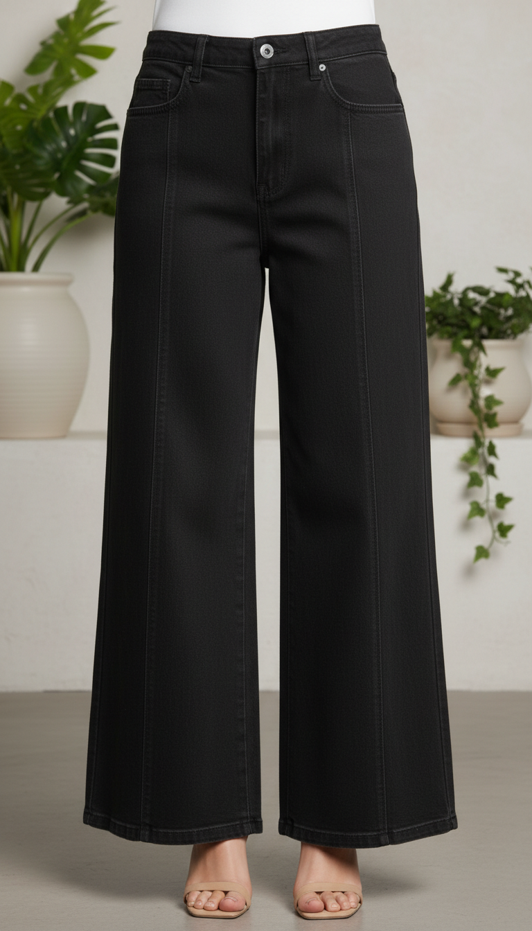 Black Denim Pant PP6014