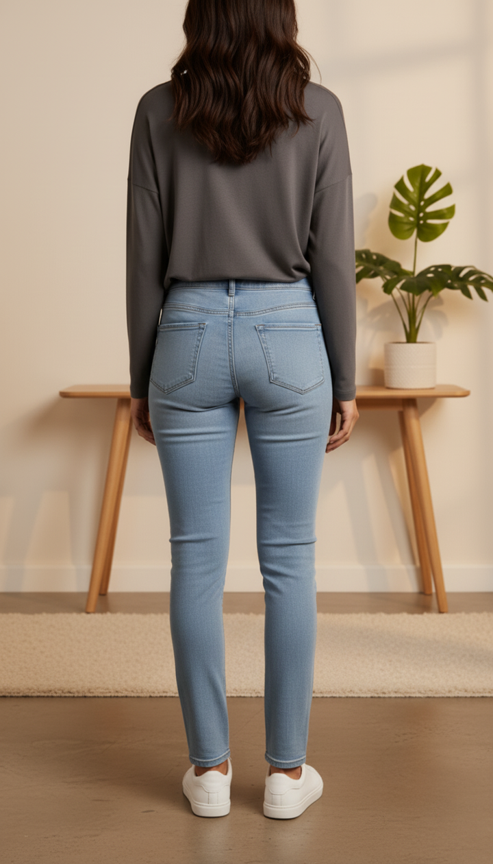 Grey Denim Pant PP6082