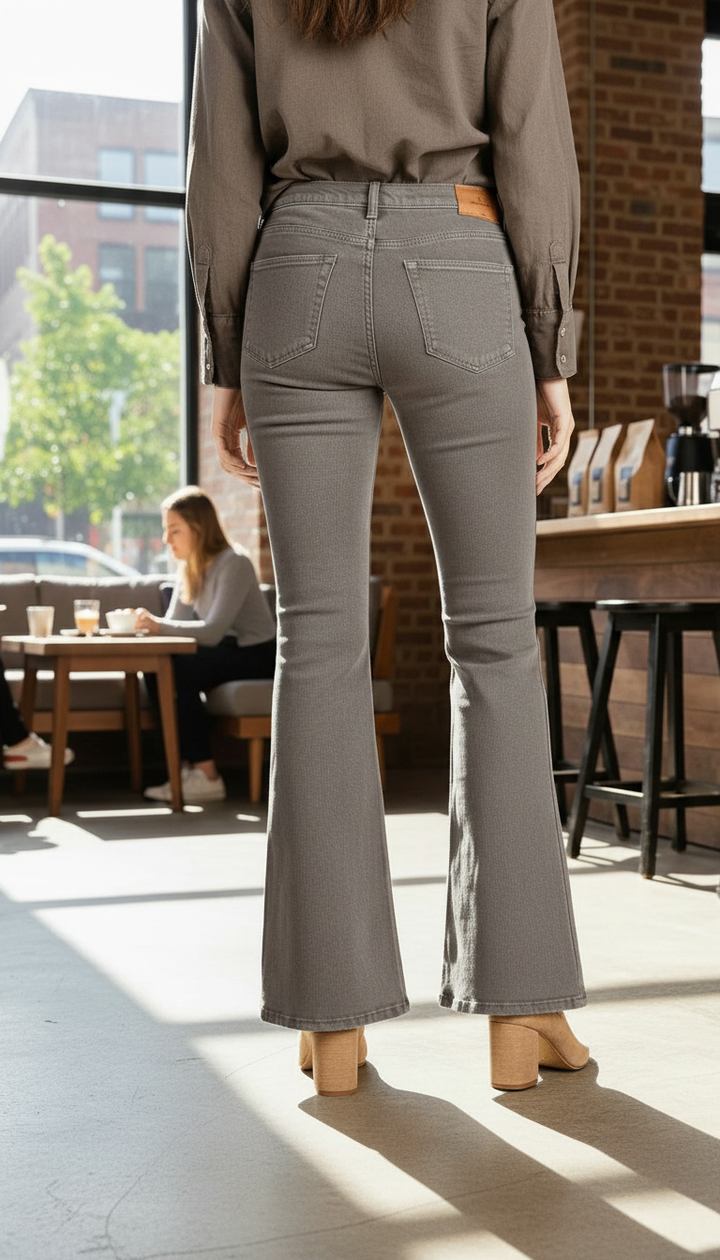 Brown Denim Pant PP6086