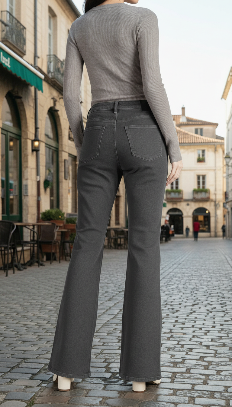 Brown Denim Pant PP6089