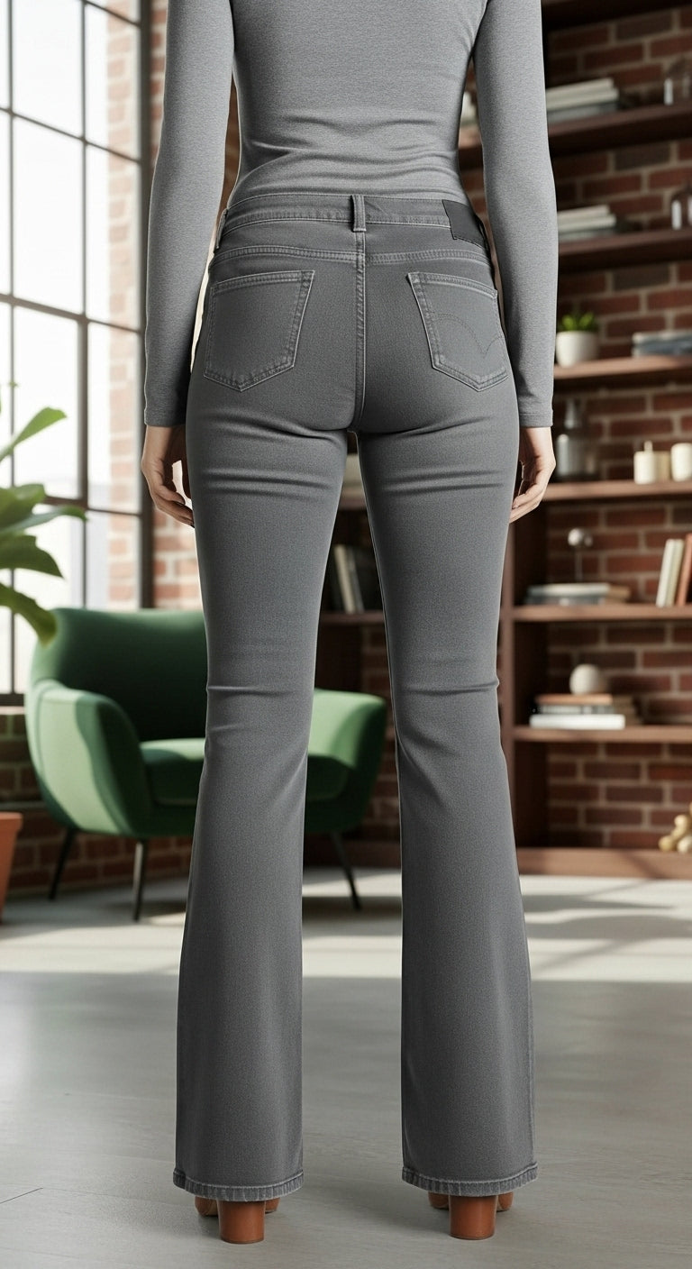 Brown Denim Pant PP6090