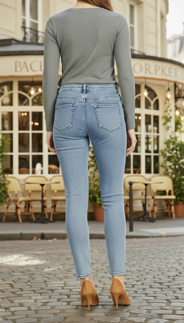 Grey Denim Pant PP6093