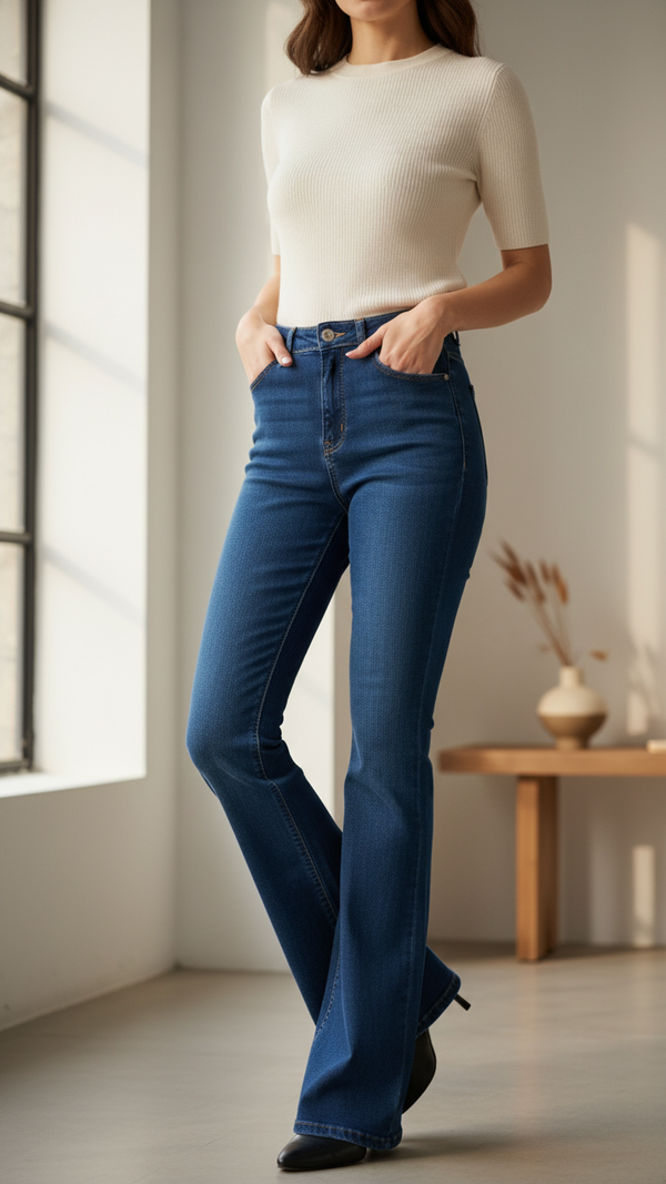 Navy Denim Pant PP6126