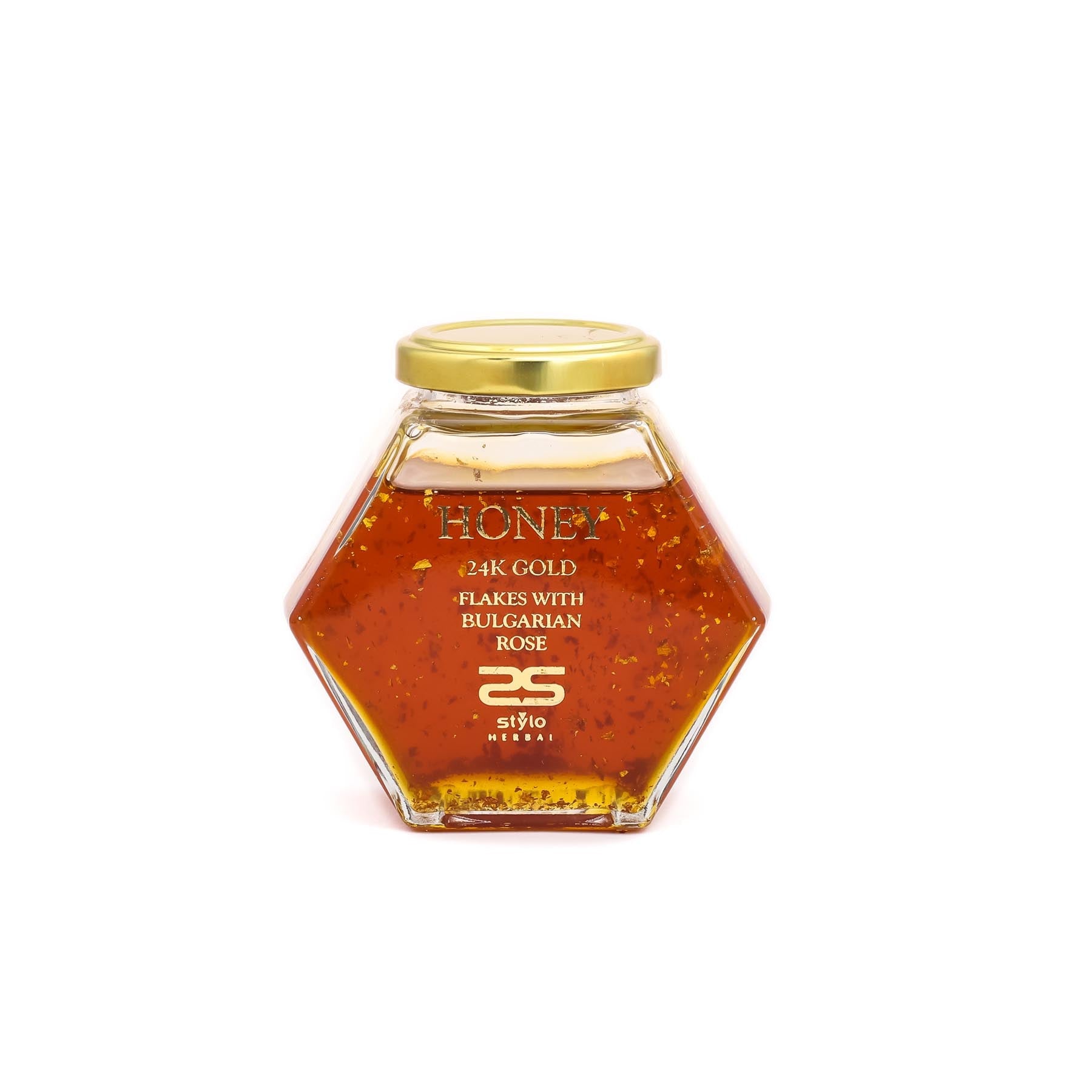 Bulgarian Rose Honey with 24K Gold Flakes PR4015
